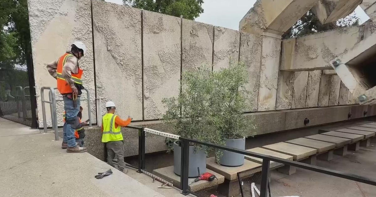 San Francisco's historic Vaillancourt Fountain fenced off with future threatened 