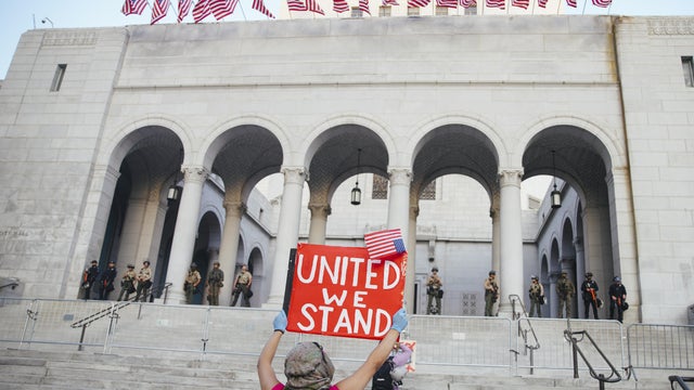 Anti-ICE demonstration in LA 