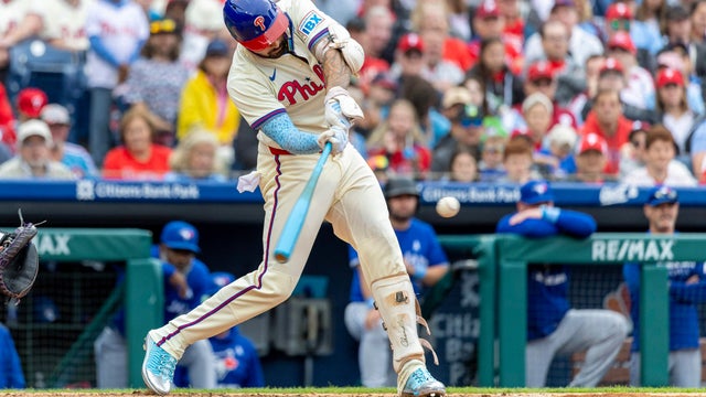 Castellanos hits a grand slam during a game at Citizens Bank Park 