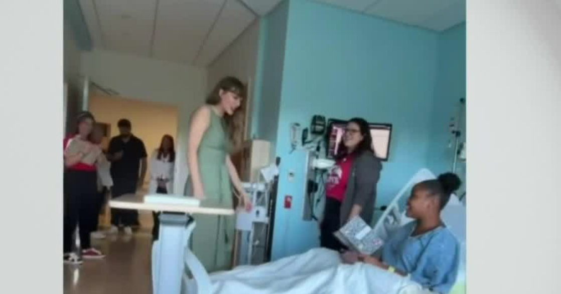 Taylor Swift makes surprise visit at children’s hospital in Florida. See their smiles here.