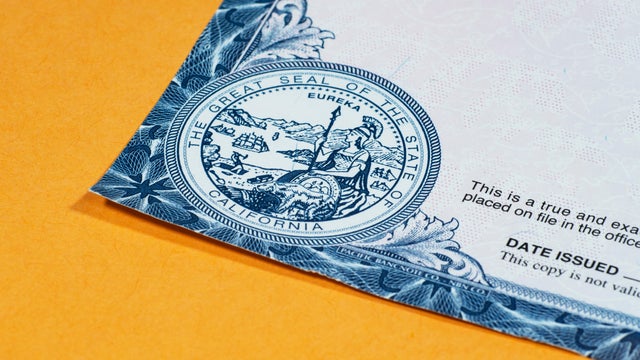 Lake Elsinore, CA, USA - October 14, 2023: Close up of Great Seal of California 