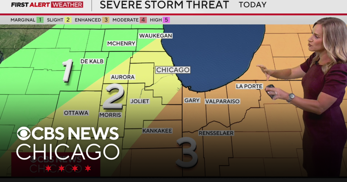 Severe storm threat Wednesday for Chicago area - CBS Chicago