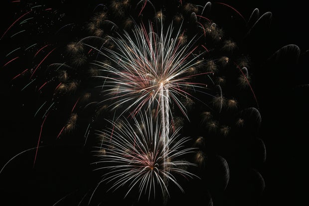 4th of July Fireworks FIll the Night Sky 