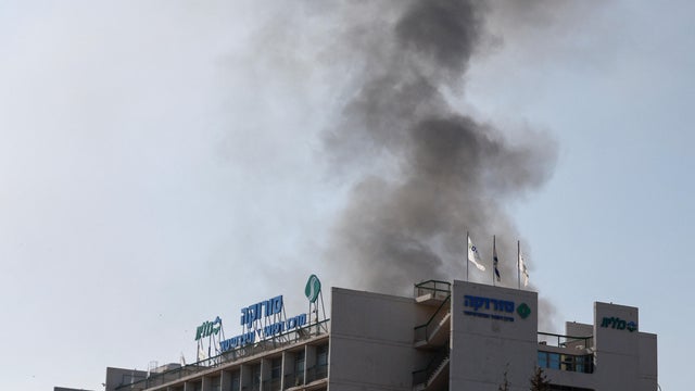 Aftermath of a strike from Iran on Israel, in Be'er Sheva 