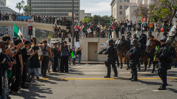 No Kings Day Protest Ends In Heavy Police Use Of Tear Gas And Less Lethal Munitions 