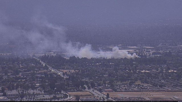 San Jose brush fire 