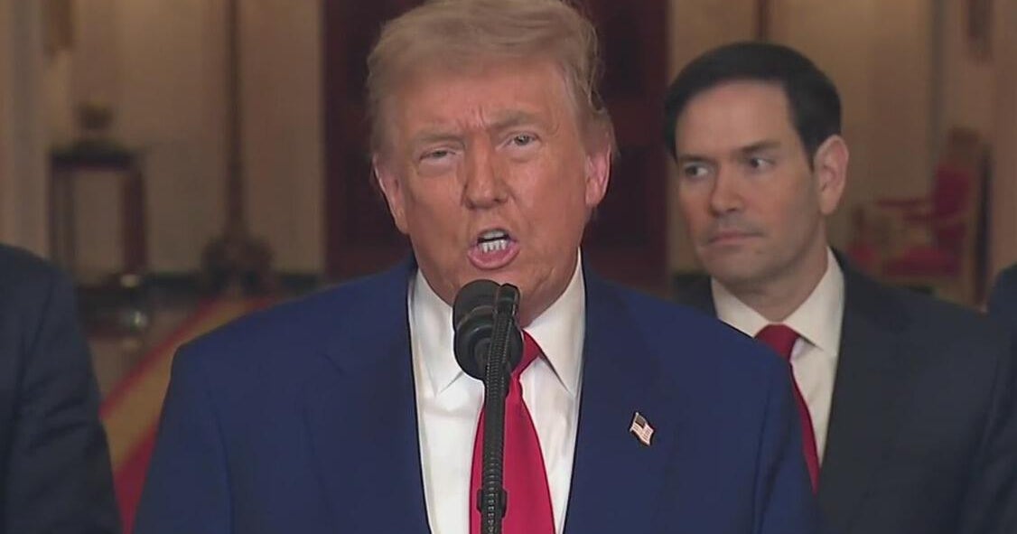 Trump declares U.S. strikes on Iran’s nuclear sites a "monumental ...
