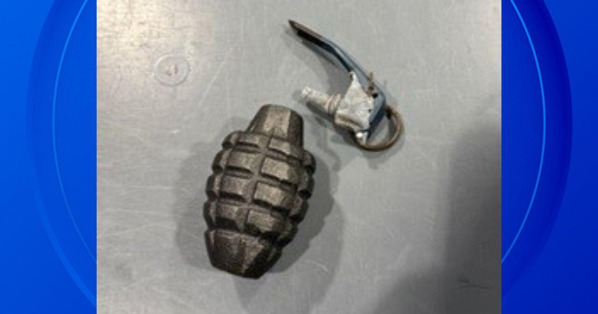 Inert grenade confiscated from carry-on bag at Detroit Metro security checkpoint 
