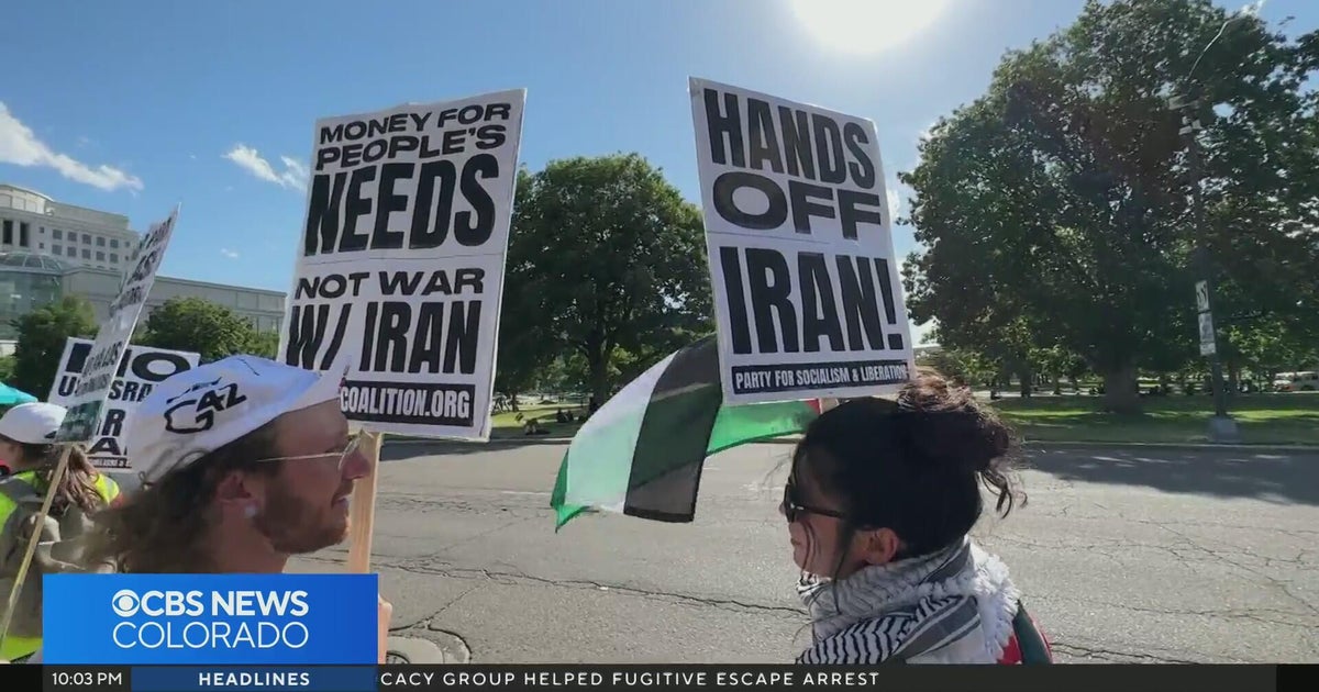 Crowd gathers at Colorado State Capitol to protest military strikes on ...