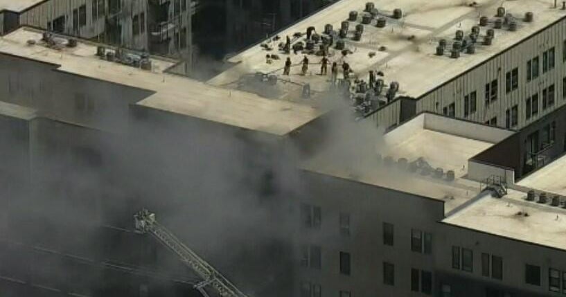 Watch live: Crews battle 5-alarm blaze at Fort Worth apartment building 