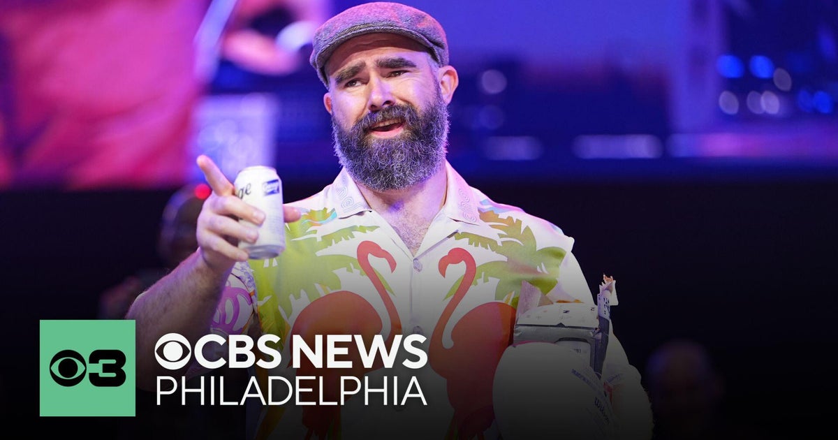 Jason Kelce will be in Sea Isle City Wednesday for another year of celebrity bartending - CBS Philadelphia