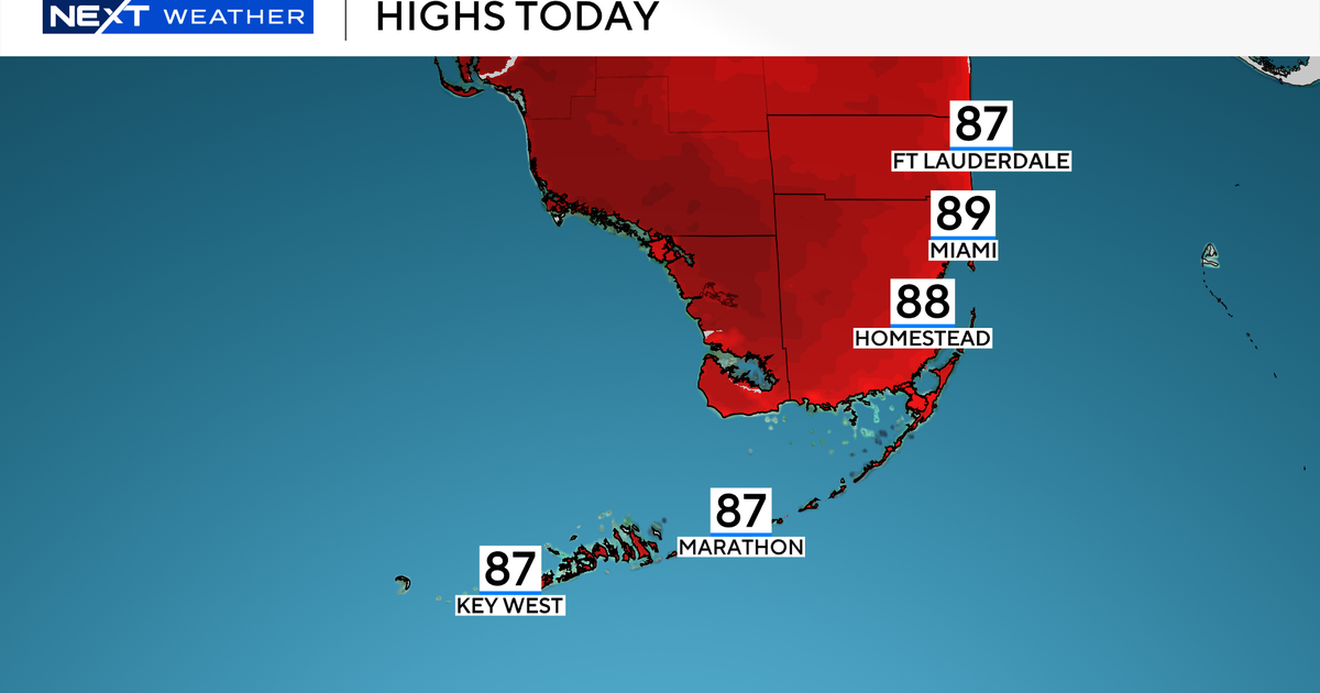 Warm and breezy at times across South Florida