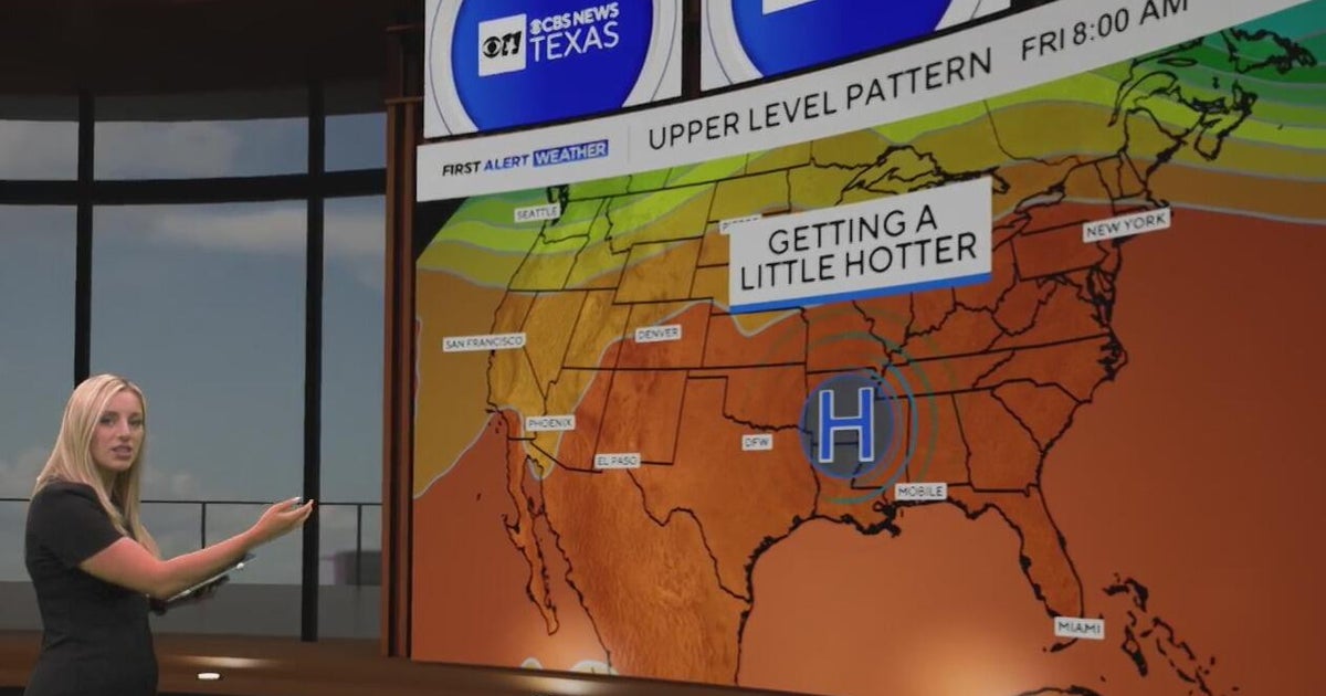 Showers possible to the south as North Texas stays dry and hot - CBS Texas