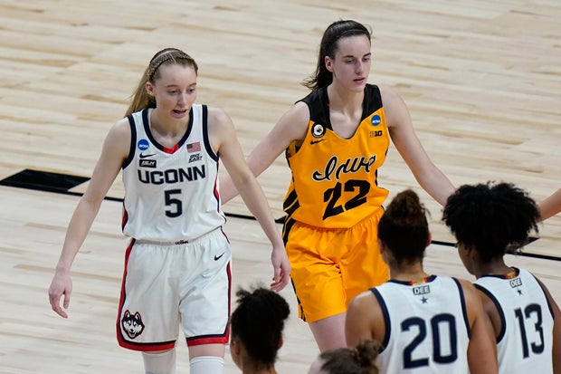NCAA Iowa UConn Basketball 