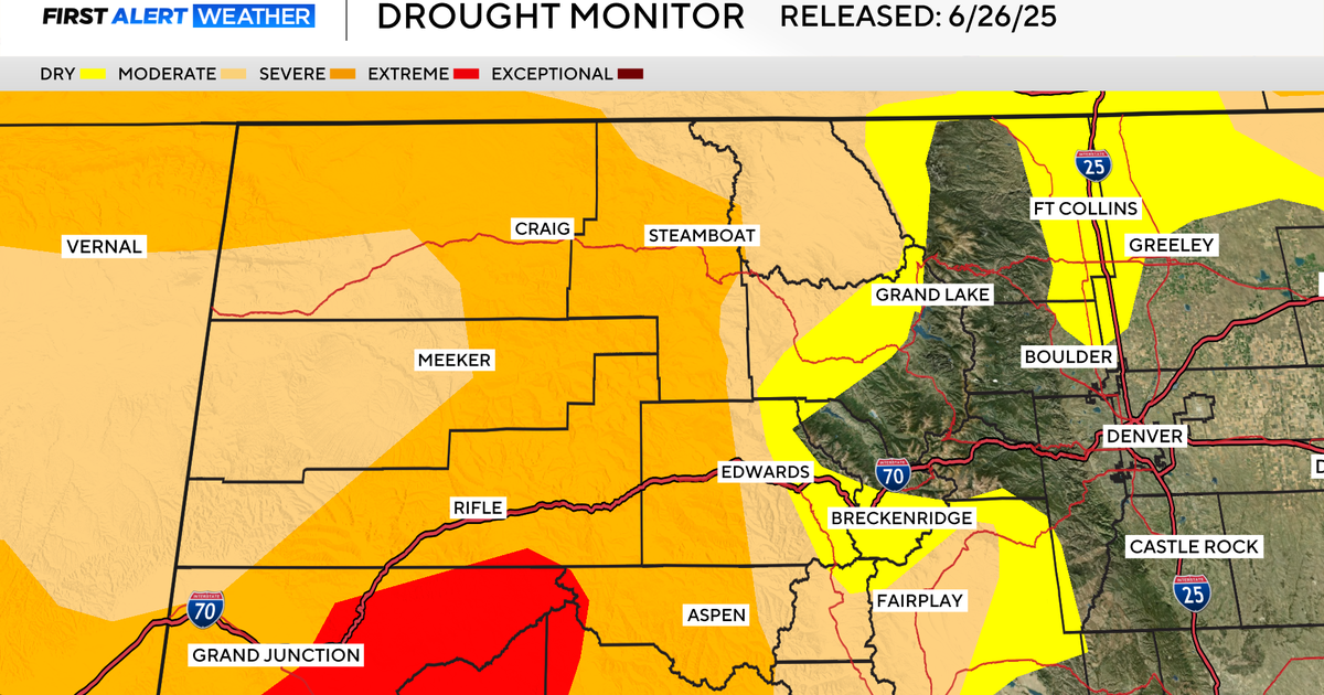 Drought conditions hold steady across most of Colorado, with some areas worsening 