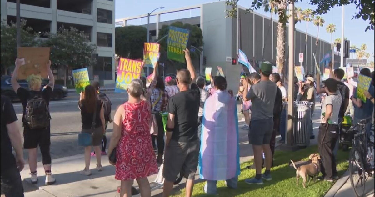 Dozens protest Children's Hospital LA decision to end gender-affirming care 