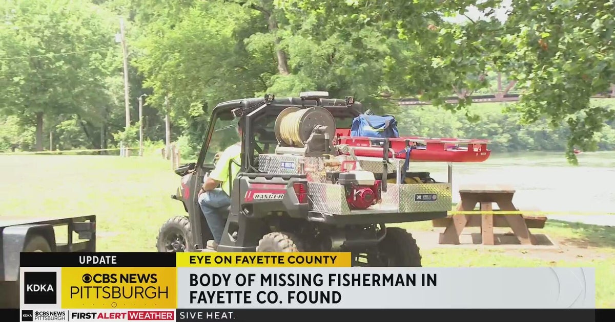 Body of missing 55-year-old fisherman found in Fayette County - CBS ...