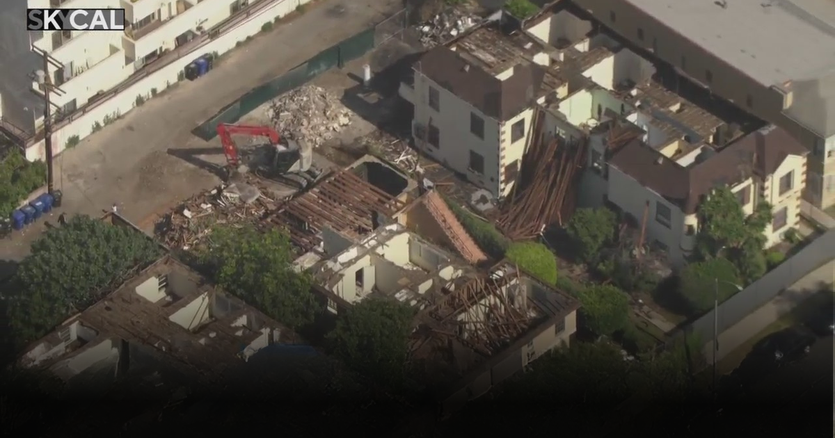 Demolition of Beverly Grove apartments taken over by squatters begins 