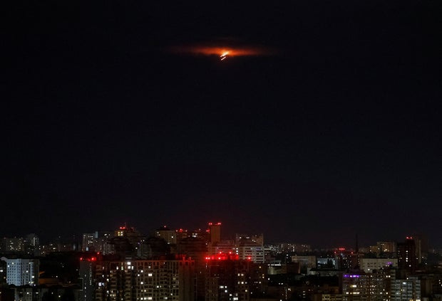 Russian drone strike in Kyiv 