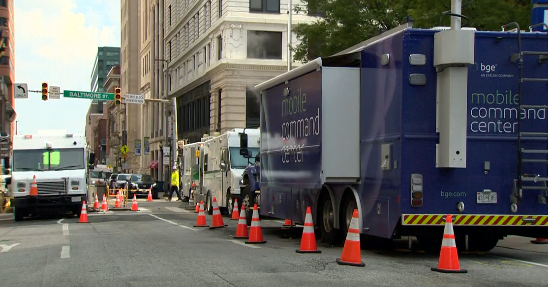 Crews in downtown Baltimore continue repairs from underground fire 