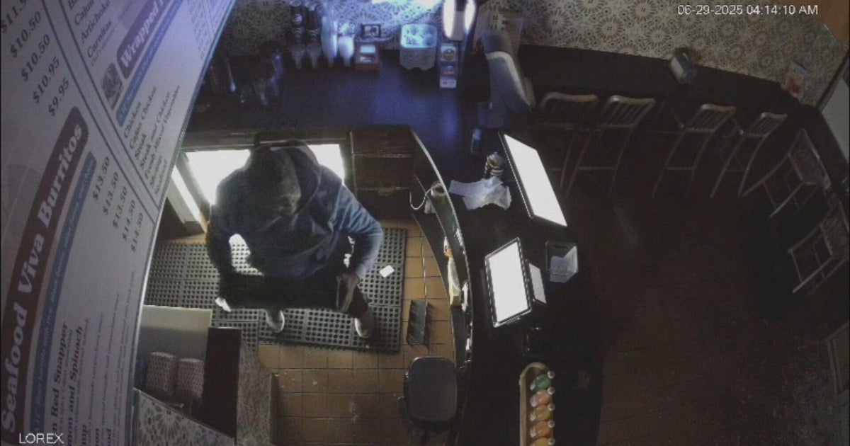 Surveillance video shows suspect breaking into 2 Boston restaurants 