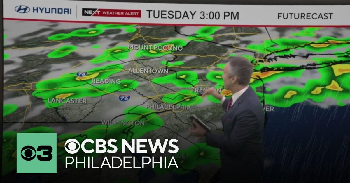 Tracking more severe storms for Tuesday in Philadelphia region - CBS ...