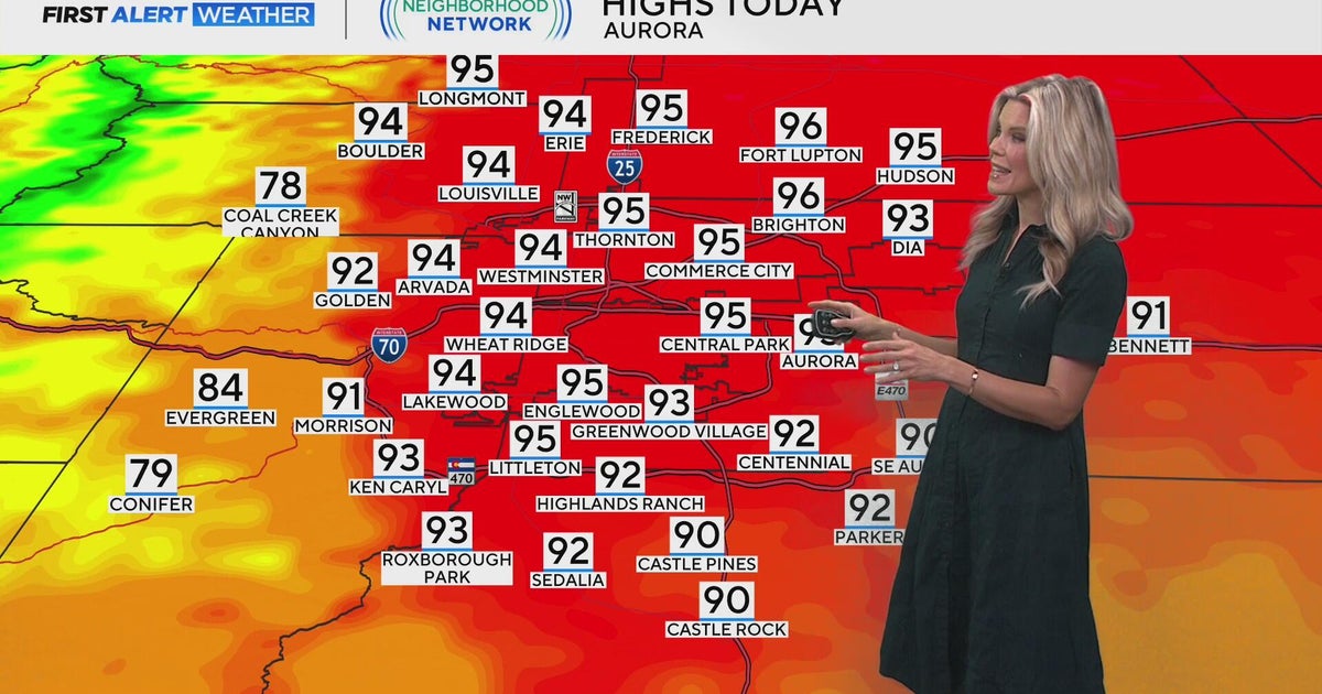 Summer sizzle before storms return to Denver on Thursday - CBS Colorado
