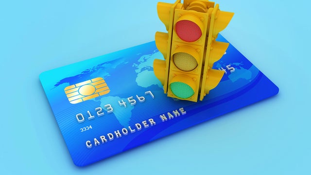 3D Traffic Light with Credit Card 