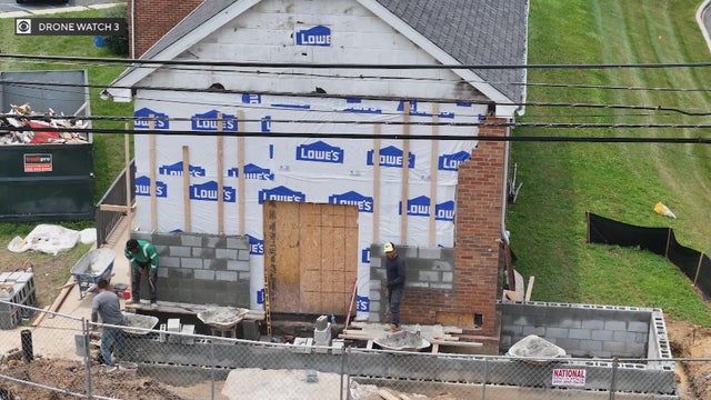A church under construction 