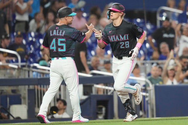 Brewers Marlins Baseball 