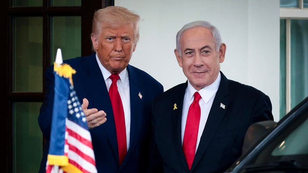 President Trump Meets With Visiting Israeli PM Netanyahu At The White House