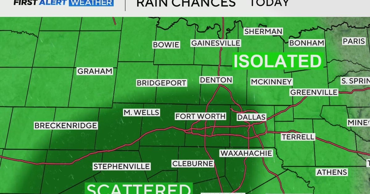 Chance of rain increases this weekend across North Texas as temps ...