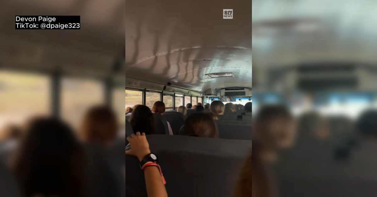 Camp Mystic girls singing worship songs as bus evacuates them from floodwaters 