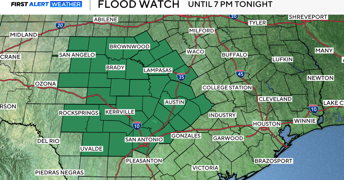 Scattered showers, storms continue through Wednesday across North Texas 