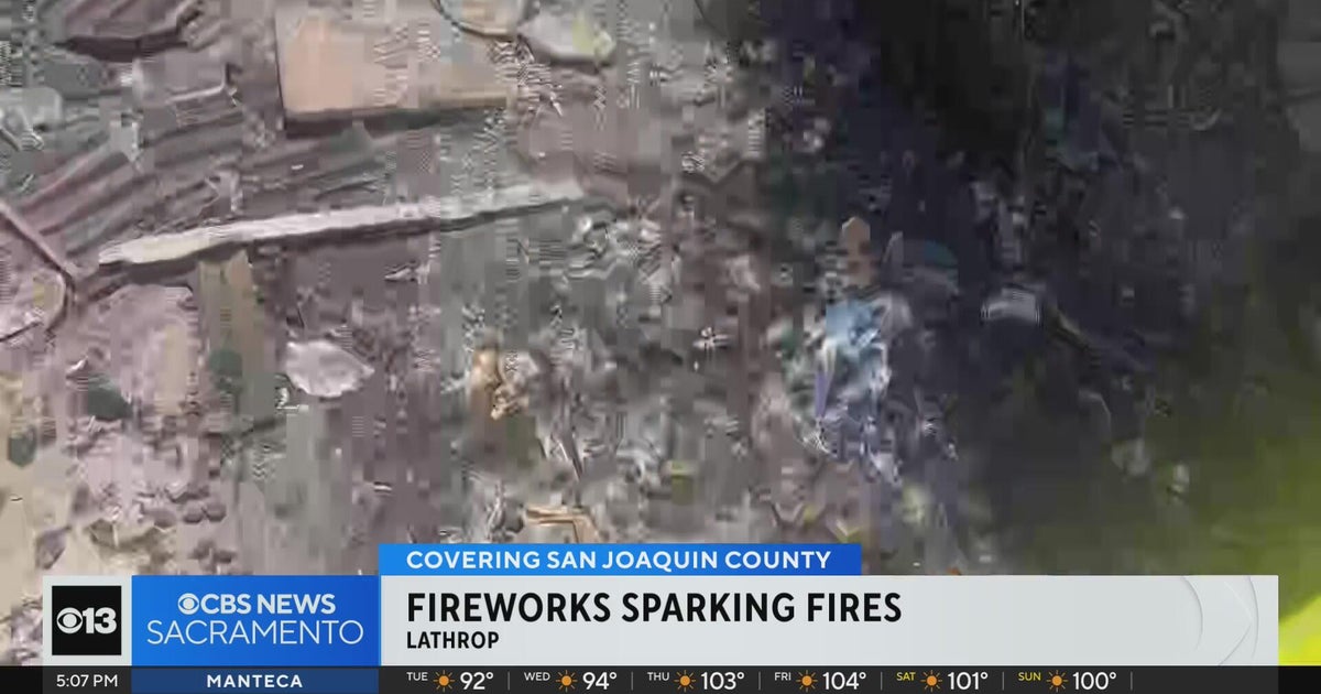 Latest on fireworks sparking fires in the city of Lathrop