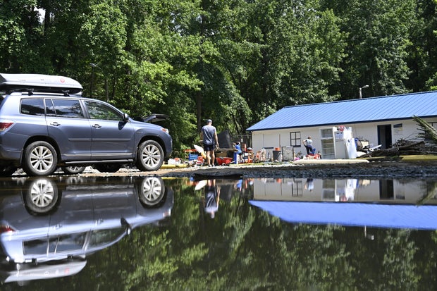 North Carolina hit with flooding after heavy rain from Tropical Depression Chantal 