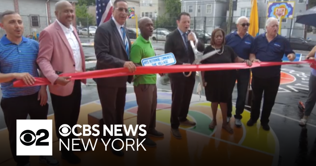 Once neglected basketball court in Paterson, NJ has been revitalized