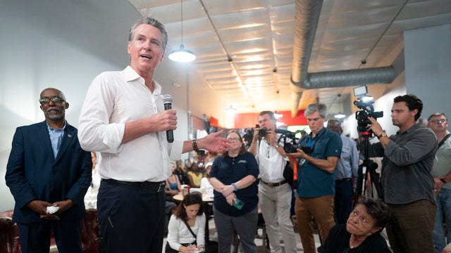 California Governor Gavin Newsom Tours Early Primary State South Carolina 