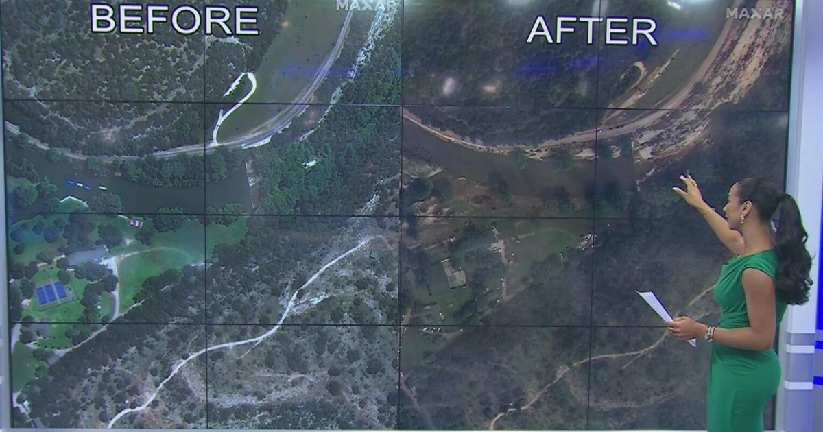 Before and after: A look at Kerr County, Texas after the deadly flooding - CBS Texas