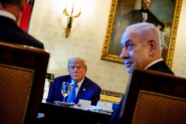 Israeli Prime Minister Netanyahu Visits The White House To Meet With President Trump 
