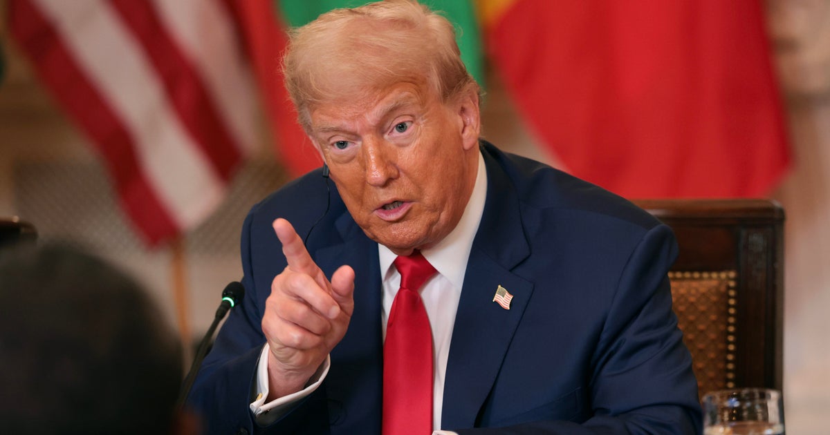 Image for article Trump praises Liberian leaders mastery of English, his native language