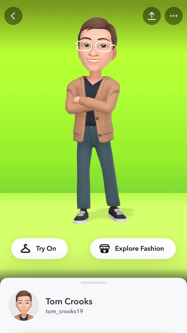 ​A screengrab of Thomas Crooks' Snapchat avatar. 
