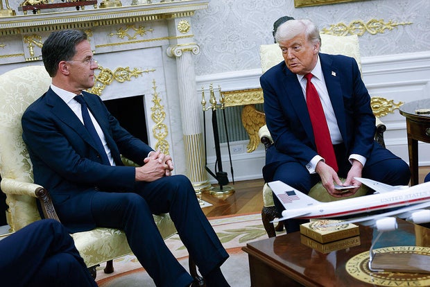 President Trump Meets With NATO Secretary General Rutte At The White House