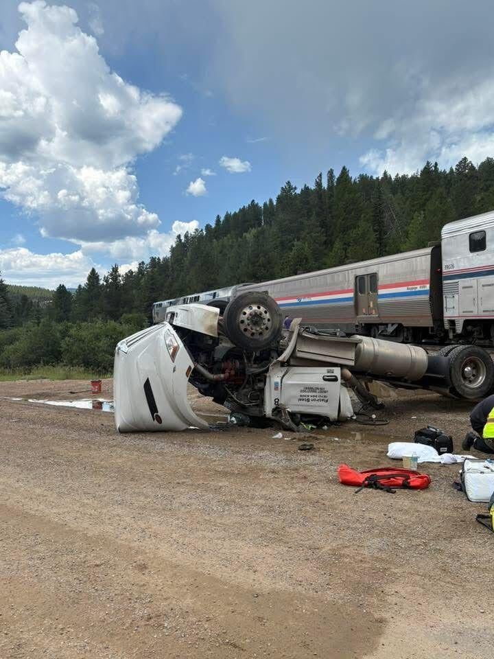 Truck driver hospitalized after crash with Amtrak train in Gilpin ...