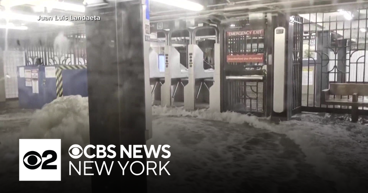 Update on flash flooding in NYC subways - CBS New York
