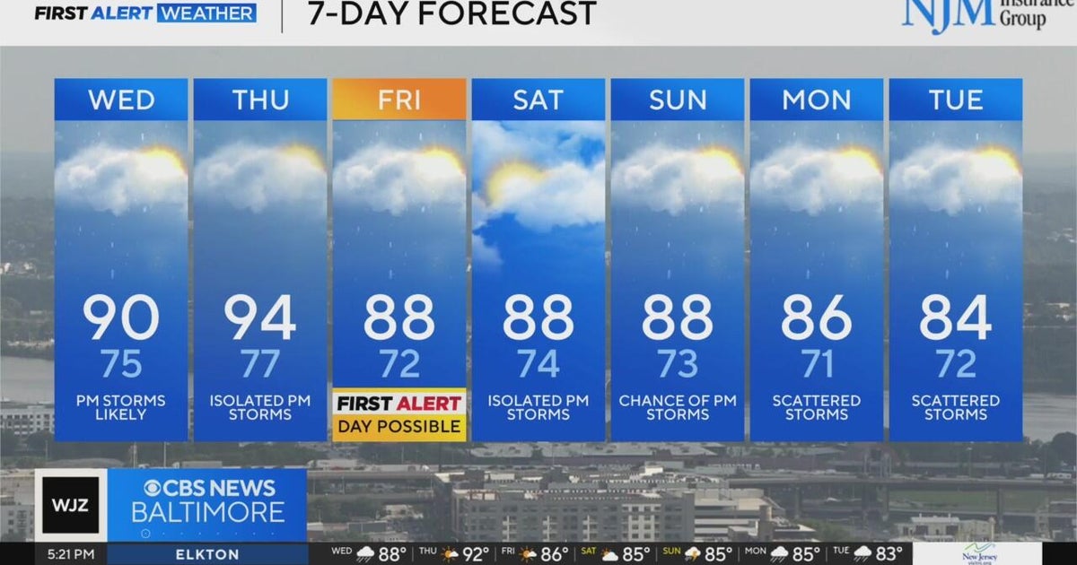 Storm pattern continues this week in Maryland