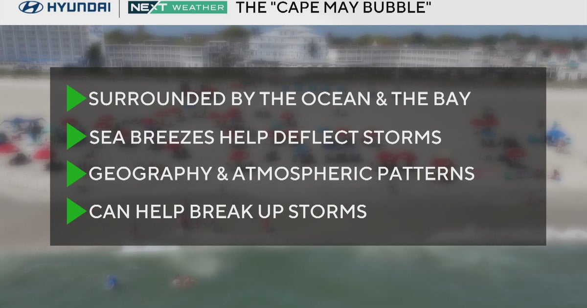 What is the "Cape May Bubble?" CBS Philadelphia explains geography patterns 
