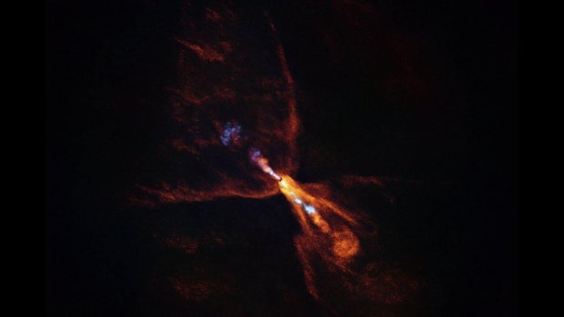 ALMA image of HOPS-315, a still-forming planetary system 
