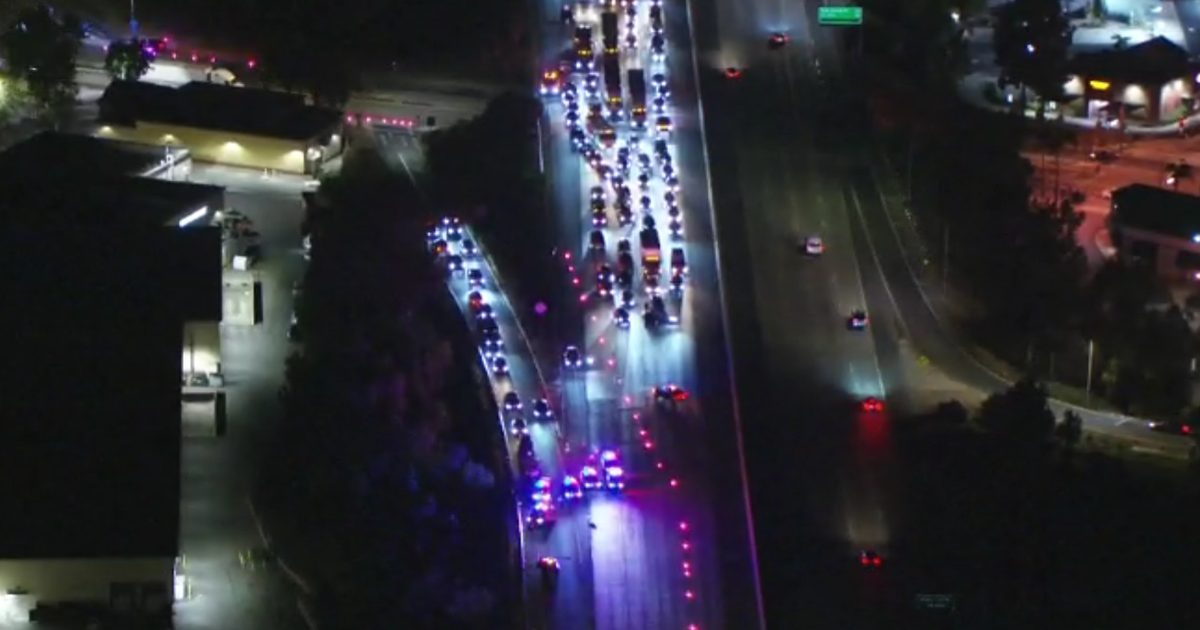 Woman struck and killed on 57 Freeway in San Dimas while running from deputies 