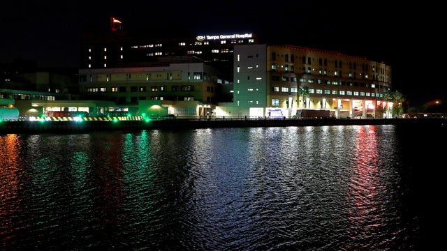 Landmarks And Stadiums Across The Country Illuminated In Blue To Honor Essential Workers 